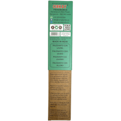 Incenso Naturale Palo Santo e Alloro NAMASTE INDIA Terra Ispirato - Scatola da 25gr di Incenso Biologico
