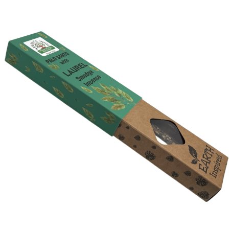 Incenso Natural Palo Santo e Laurel NAMASTE INDIA Inspirado na Terra - Caixa de 25gr de Incenso Orgânico