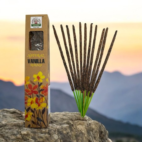 Tămâie naturală Vanilie Namaste India Natural Masala - 1 pachet de tămâie organică 30gr.