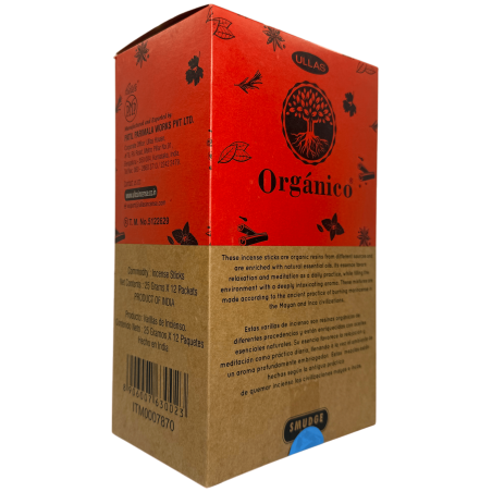 Palo Santo Organic Incense Box ULLAS - 12 lådor med 25gr.