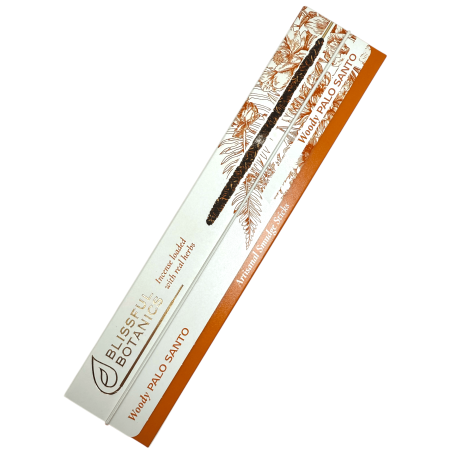Organiczne kadzidło Palo Santo Blissful Botanics TULASI Natural Artisan - Palo Santo Woody - 8 organicznych kadzidełek