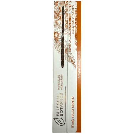 Biologische Palo Santo Blissful Botanics TULASI Natuurlijke Ambachtelijke Wierook - Palo Santo Woody - 8 biologische wierookstok