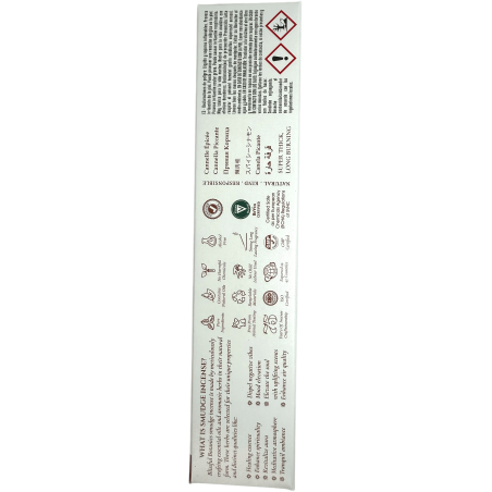 Blissful Botanics TULASI Artisan Naturalne Cynamonowe Organiczne Kadzidło - Pikantny Cynamon - 8 organicznych kadzidełek