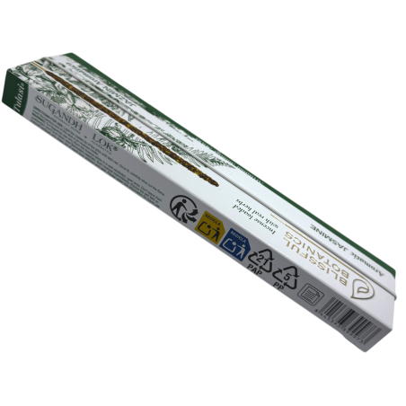 Organic Incense Blissful Botanics TULASI Natural Artisan Jasmine - Aromatic Jasmine - 8 organic incense sticks