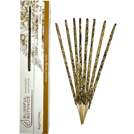 Incienso Orgánico Copal Blissful Botanics TULASI Artesano Natural - Copal Real - 8 barritas incienso orgánicas