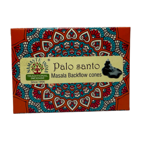 Palo Santo NAMASTE INDIA Conuri de reflux - 10 conuri de tămâie blackflow