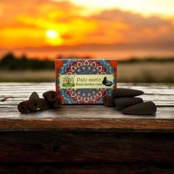 Palo Santo NAMASTE INDIA Reflux Cones - 10 blackflow rökelsekoner