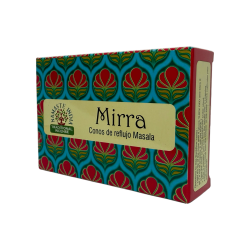 Conuri de reflux de smirnă NAMASTE INDIA - 10 conuri de tămâie blackflow
