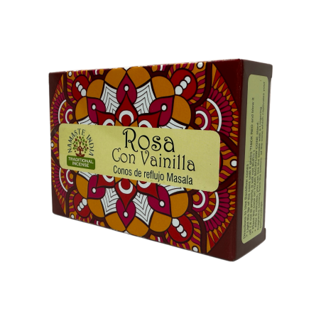 Cons de Reflux Rosa amb Vainilla NAMASTE INDIA - 10 cons d'incís blackflow