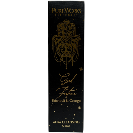 Esoteric Deodorante Spray Profumatore Buona Fortuna PureWorks Buona Fortuna Patchouli e Arancia Aura Spray Detergente 100ml.