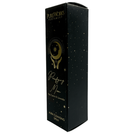 Spray Ambientador Esotérico Luna Purificadora PureWorks Purifying Moon Palo Santo y Lavanda Aura Cleansing Spray 100ml.