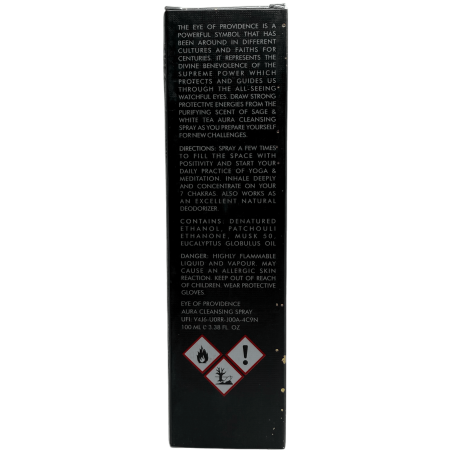 Spray désodorisant ésotérique Providence Eye of Providence Sauge et Thé Blanc Aura Spray Nettoyant 100ml.