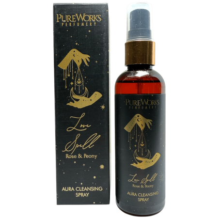 PureWorks Love Spell Esoteric Air Freshener Spray Pink och Peony Aura Cleansing Spray 100ml.
