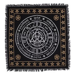 Tovaglia d'altare con frange Vita esoterica, morte e rinascita - 50x50cm