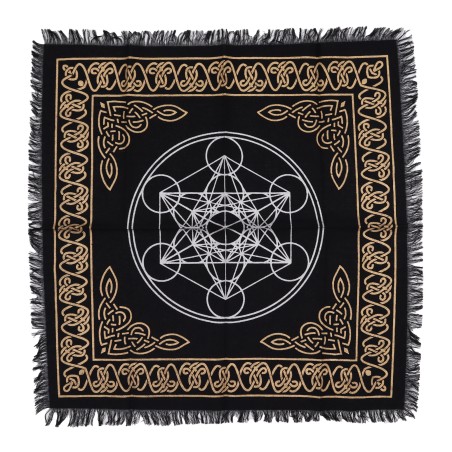 Altar Cloth with Fringes Esoteric Chakras - 50x50cm