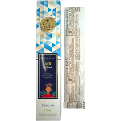 Biologische Anti Stress Wierook Blissful Blends Vijayshree Wierook, Opium en Agar Hout - 25gr doos.