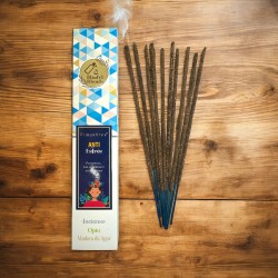 Biologische Anti Stress Wierook Blissful Blends Vijayshree Wierook, Opium en Agar Hout - 25gr doos.