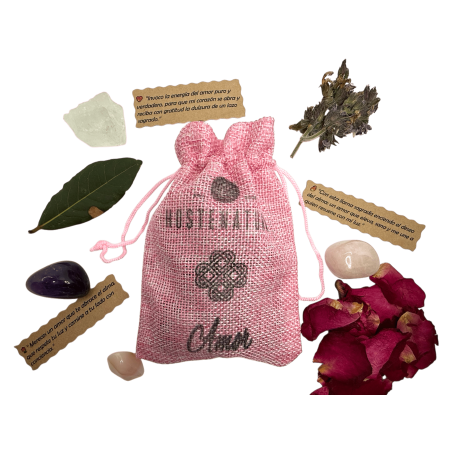 魔法の愛袋 HOSTENATURA - 愛を引き付け、保存し、強化する自然のお守り - 儀式が含まれています