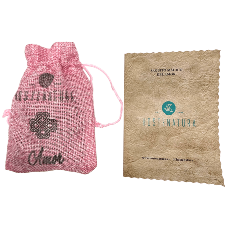 Magic Love Bag HOSTENATURA - Amuleto naturale per attrarre, preservare e valorizzare l'amore - Include rituale
