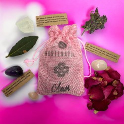 Magic Love Bag HOSTENATURA - Amuleto Natural para Atrair, Preservar e Realçar o Amor - Inclui Ritual