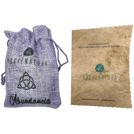 Saco Mágico Abundância e Atrai Dinheiro HOSTENATURA - Amuleto Natural para Atrair Abundância e Atrai Dinheiro - Inclui Ritual