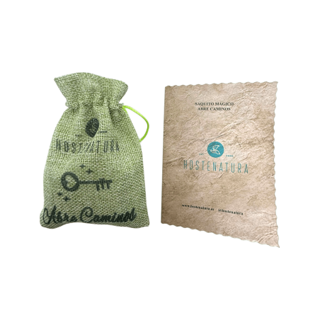 Magic Bag Opens Paths HOSTENATURA - Natuurlijk amulet om paden te openen en situaties te ontgrendelen - Inclusief ritueel