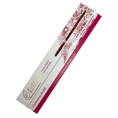 Incienso Orgánico Rosa Blissful Botanics TULASI Artesano Natural - Rosa Encantadora - 8 barritas incienso orgánicas