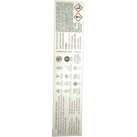 Tămâie organică din lemn de santal Blissful Botanics TULASI Natural Artisan - Lemn de santal calmant - 8 bețișoare de tămâie org