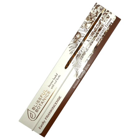 Incienso Orgánico Frankincense Blissful Botanics TULASI Artesano Natural - Incienso Terroso - 8 barritas incienso orgánicas