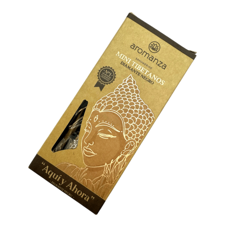 Mini Tibetaanse Wierook Black Diamond Aromanza Argentina - 8 wierookstokjes 40min duur - Hier en Nu