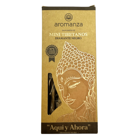 Mini Incenso Tibetano Black Diamond Aromanza Argentina - 8 bastoncini di incenso durata 40min - Qui e Adesso