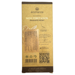 Mini Tibetaanse Wierook Black Diamond Aromanza Argentina - 8 wierookstokjes 40min duur - Hier en Nu