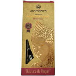 Mini Incenso Tibetano Berry Kiss Aromanza Argentina - 8 incensos 40min de duração - Doçura do Lar