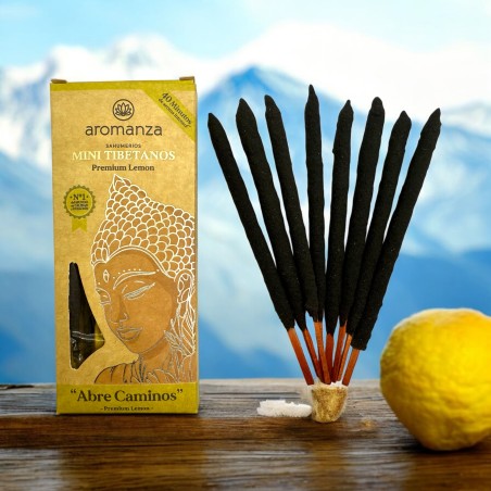 Mini Kadzidło Tybetańskie Cytryna Aromanza Argentyna - 8 kadzidełek Czas trwania 40 min - Open Paths