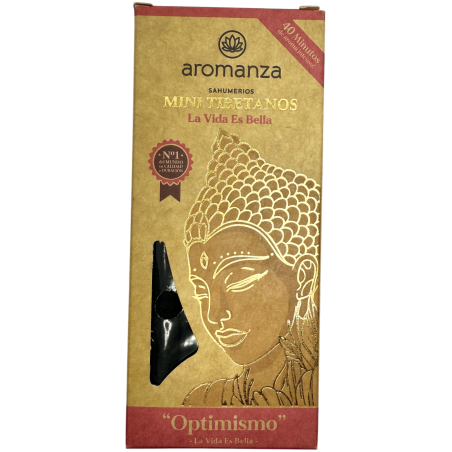 Incienso Mini Tibetanos La Vida es Bella Aromanza Argentina - 8 sahumeris 40min - Optimisme