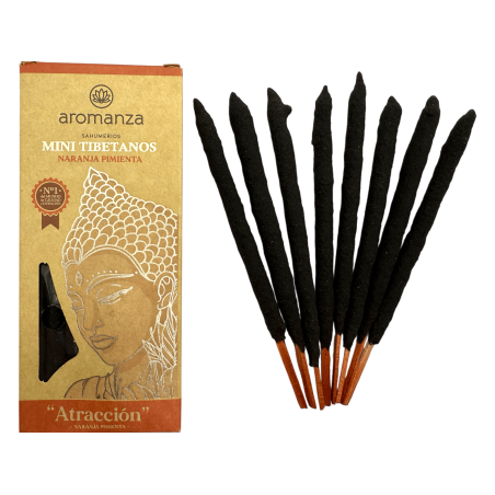 Mini Tibetan Incense Orange Pepper Aromanza Argentina - 8 incense sticks 40min duration - Attraction