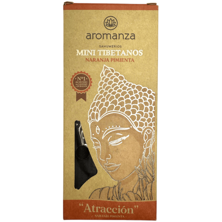 Mini Encens Tibétain Orange Pepper Aromanza Argentina - 8 bâtonnets d’encens durée 40min - Attraction