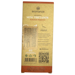 Mini tibetansk rökelse apelsinpeppar aromanza Argentina - 8 rökelsepinnar 40 min varaktighet - Sevärdhet