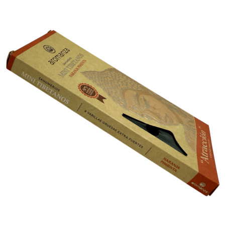 Incienso Mini Tibetanos Naranja Pimienta Aromanza Argentina - 8 sahumeris 40min - Atracció