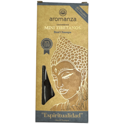 Mini Tibetische Räucherstäbchen Real Champa Aromanza Argentinien - 8 Räucherstäbchen 40min Dauer - Spiritualität