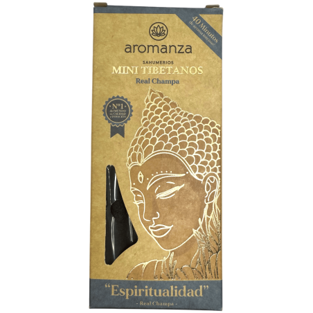 Mini Encens Tibétain Real Champa Aromanza Argentina - 8 bâtonnets d’encens durée 40min - Spiritualité