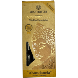 Mini Incenso Tibetano Encantado Baunilhas Aromanza Argentina - 8 incensos 40min duração - Abundância