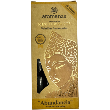 Incienso Mini Tibetanos Vainillas Encantadas Aromanza Argentina - 8 sahumeris 40min - Abundància