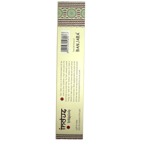 Incienso Vetivert Banjara Indus - Cajetilla de 15gr Masala