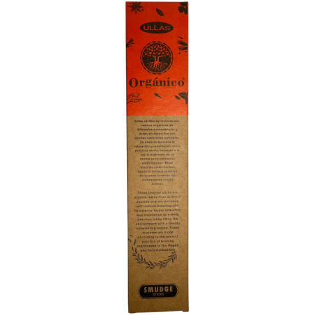 Incenso Palo Santo - ULLAS - Feito à mão - 25g - Fabricado na Índia - 100% Natural - Incenso Orgânico ULLAS