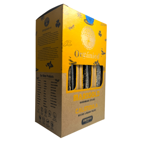 Caixa de Incenso de Calêndula Orgânica ULLAS - 12 caixas de 25gr.