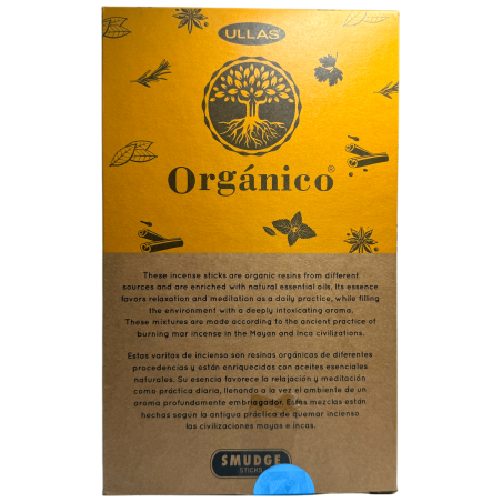 Caja Incienso Orgánico Calendula ULLAS - 12 cajitas de 25gr.
