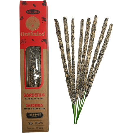 Tămâie Gardenia - Făcută manual - 25g - Fabricată în India - 100% naturală - Tămâie organică ULLAS