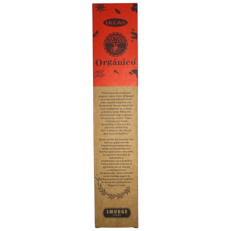 Encens Ulles de Gardenia - Fet a mà - 25gr - Fet a Índia - 100% Natural - ULLAS Encens Orgànic