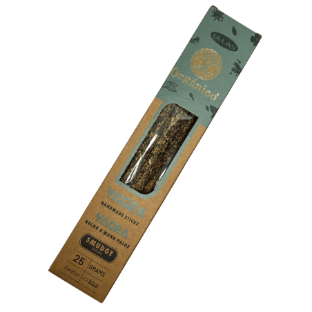Tămâie Ullas de Yagra - Lucrată manual - 25g - Fabricată în India - 100% naturală - Tămâie organică ULLAS